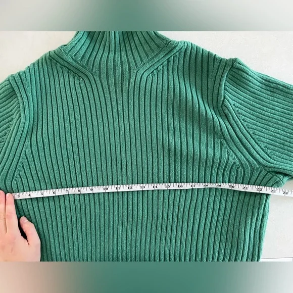 🎖HOST PICK🎖NWOT/ Jason Wu/ Green turtleneck knit sweater/ Size US M - Picture 8 of 11